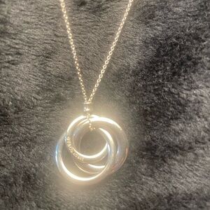 Tiffany & Co 1837 Interlocking Circles Necklace Pendant - Sterling Silver
